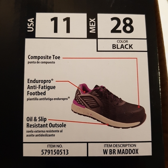 Brahma womens Composite toe work shoes sneakers size 12 available - Picture 6 of 15